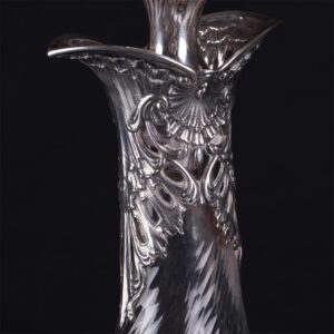Antique French silver mounted decanter — image 3