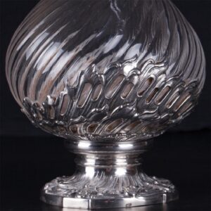 Antique French silver mounted decanter — image 4