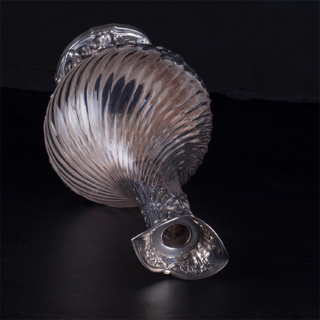 Antique French silver mounted decanter — image 6