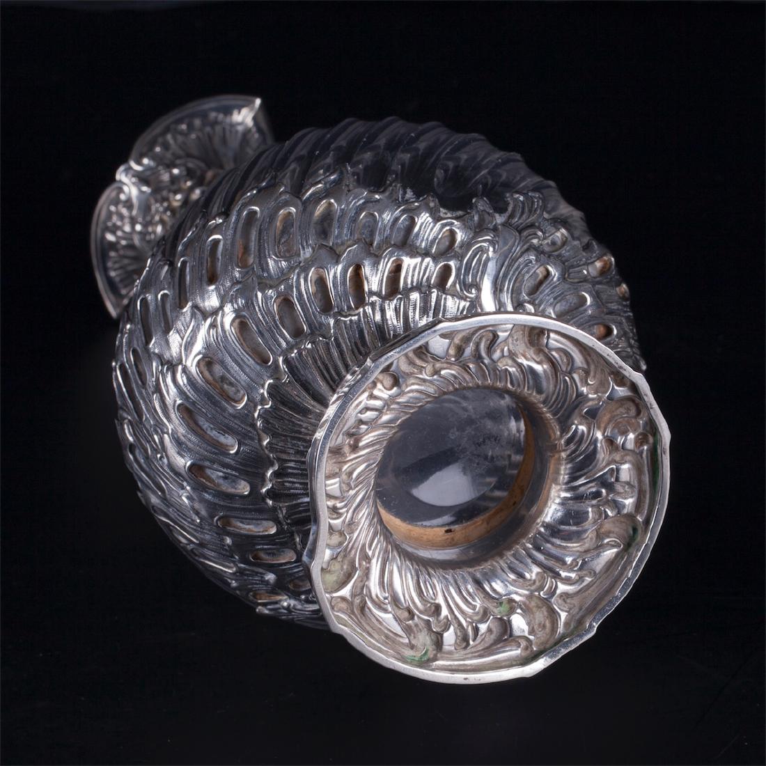 Antique French silver mounted decanter — image 7