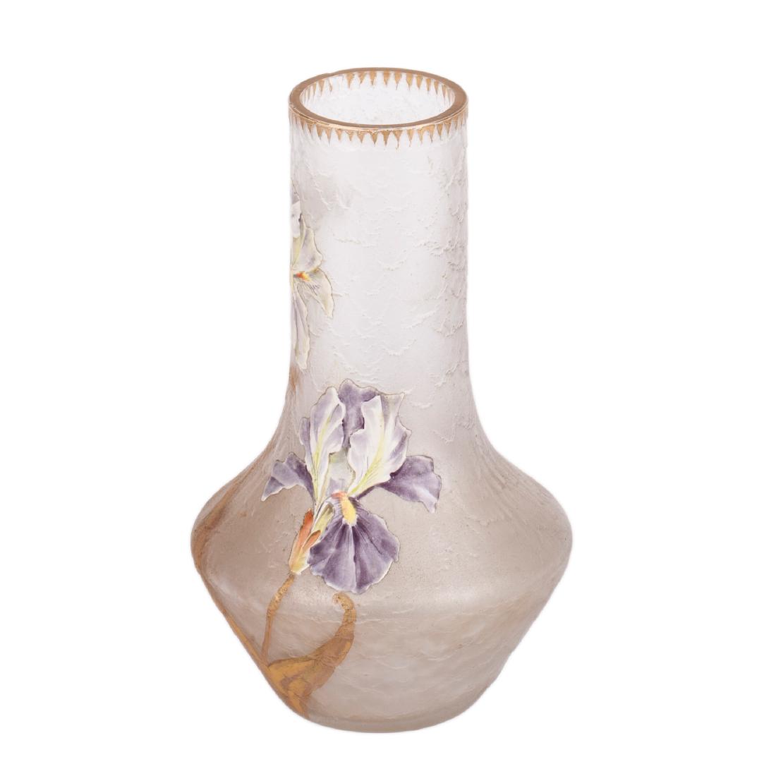 Mont Joy enameled glass vase — image 2