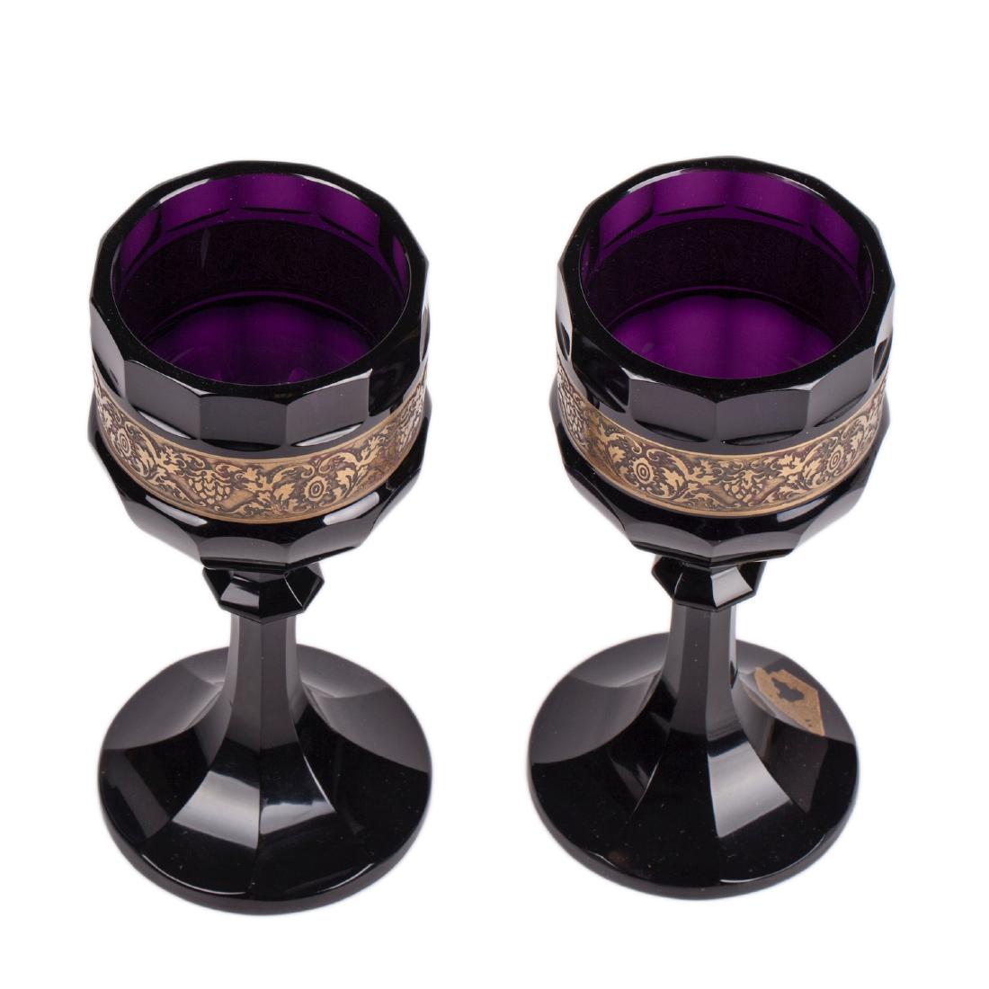 Antique Moser a pair of glasses — image 3