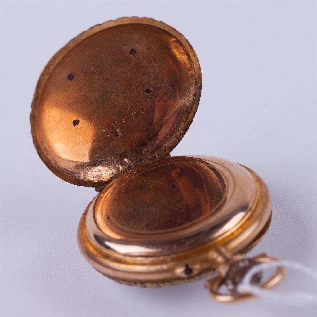 Open face case gold Le Coulre pocket watch. — image 3