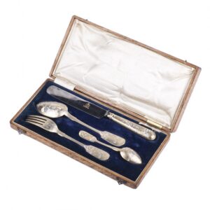 Russian silver set â€œEgoistâ€ in a box — image 1