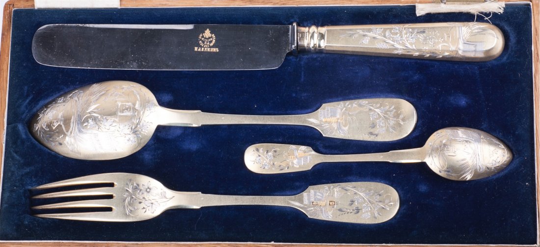 Russian silver set â€œEgoistâ€ in a box — image 2