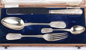 Russian silver set â€œEgoistâ€ in a box — image 6