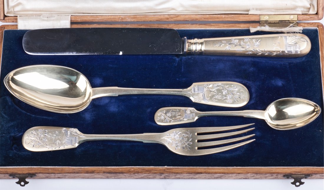 Russian silver set â€œEgoistâ€ in a box — image 6