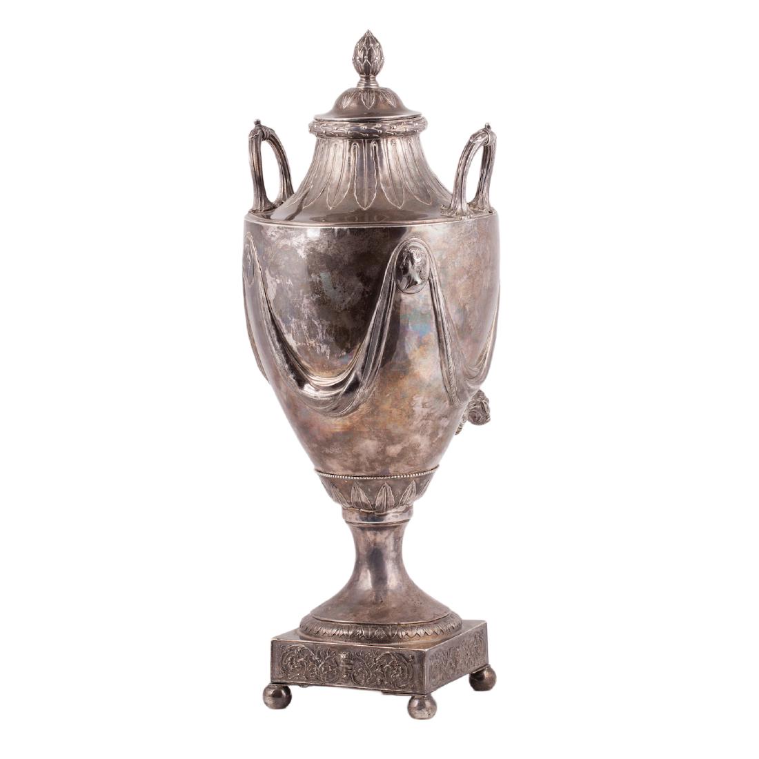 18th century English sterling silver samovar — image 4