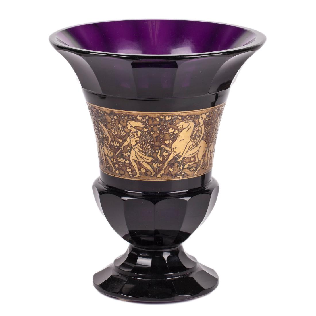 Antique Amethyst vase. Moser Karlsbad — image 1
