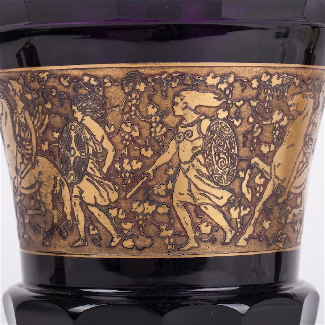 Antique Amethyst vase. Moser Karlsbad — image 2