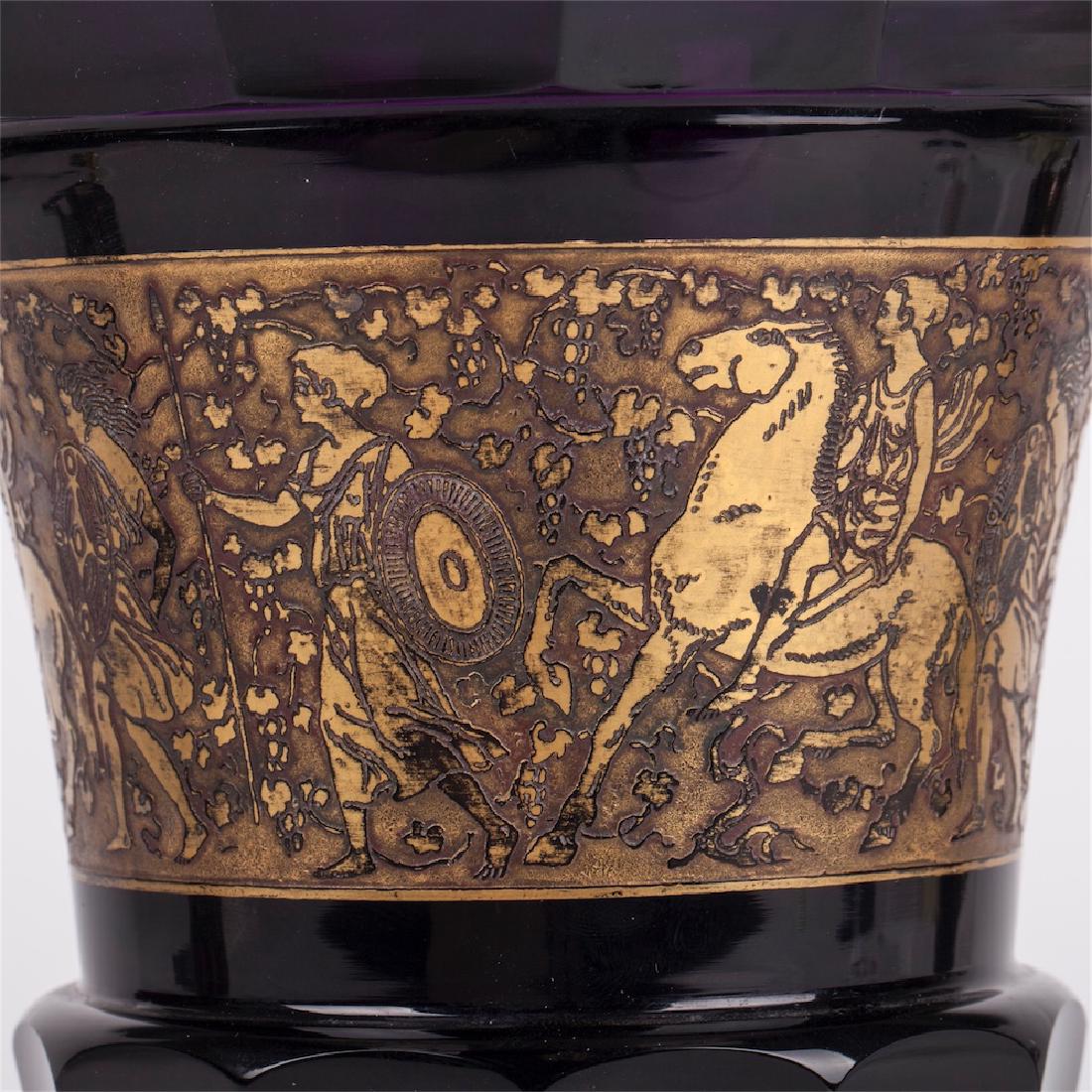 Antique Amethyst vase. Moser Karlsbad — image 3