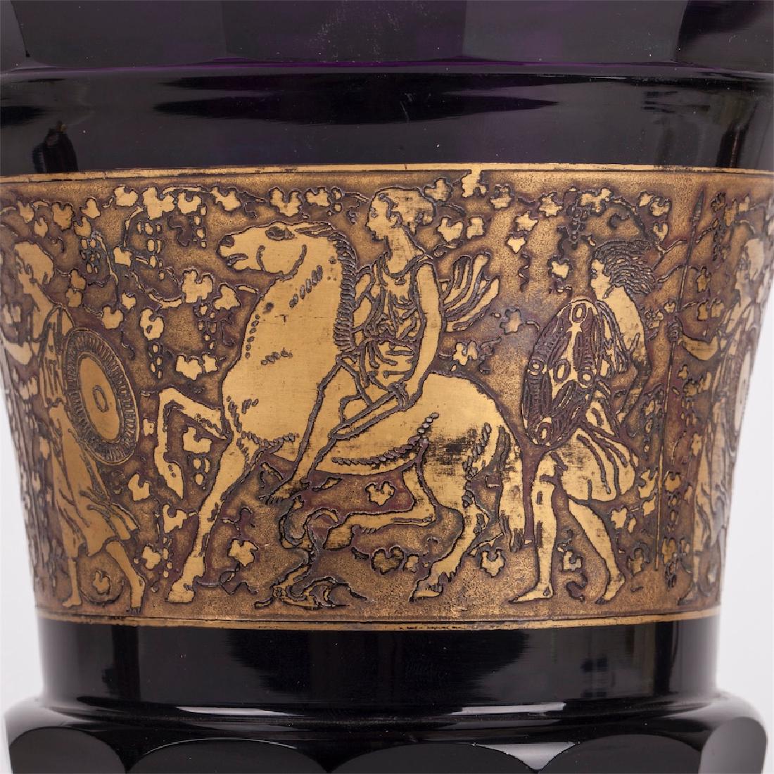 Antique Amethyst vase. Moser Karlsbad — image 4