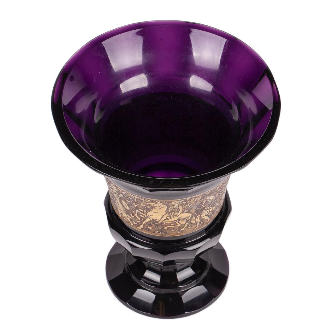 Antique Amethyst vase. Moser Karlsbad — image 5