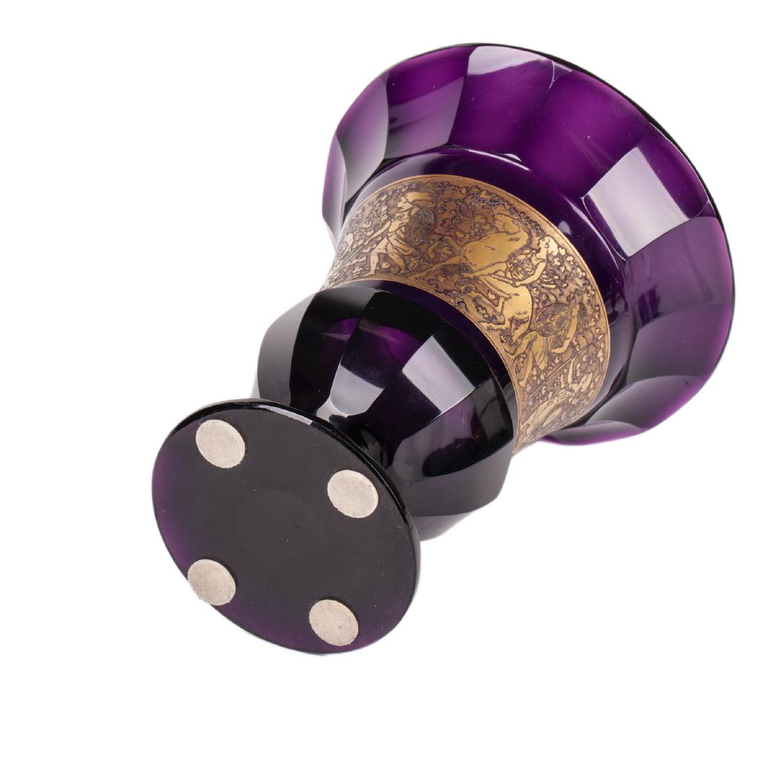 Antique Amethyst vase. Moser Karlsbad — image 6