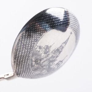 Russian silver jam spoon with depiction of Moscow — image 2