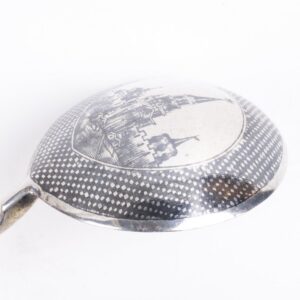 Russian silver jam spoon with depiction of Moscow — image 3