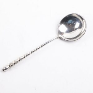 Russian silver jam spoon with depiction of Moscow — image 5