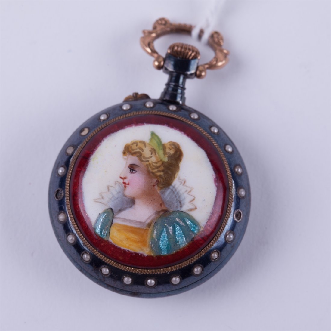 Enamel "Zenith" pocket watch. — image 1