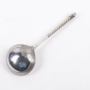 Russian silver jam spoon with depiction of Moscow — image 3