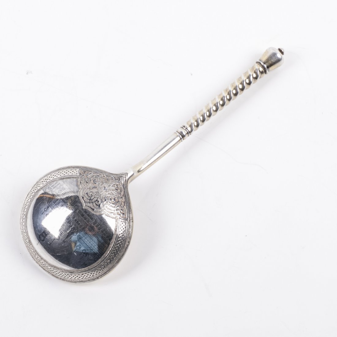 Russian silver jam spoon with depiction of Moscow — image 3