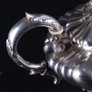 Antique English silver tea pot — image 4