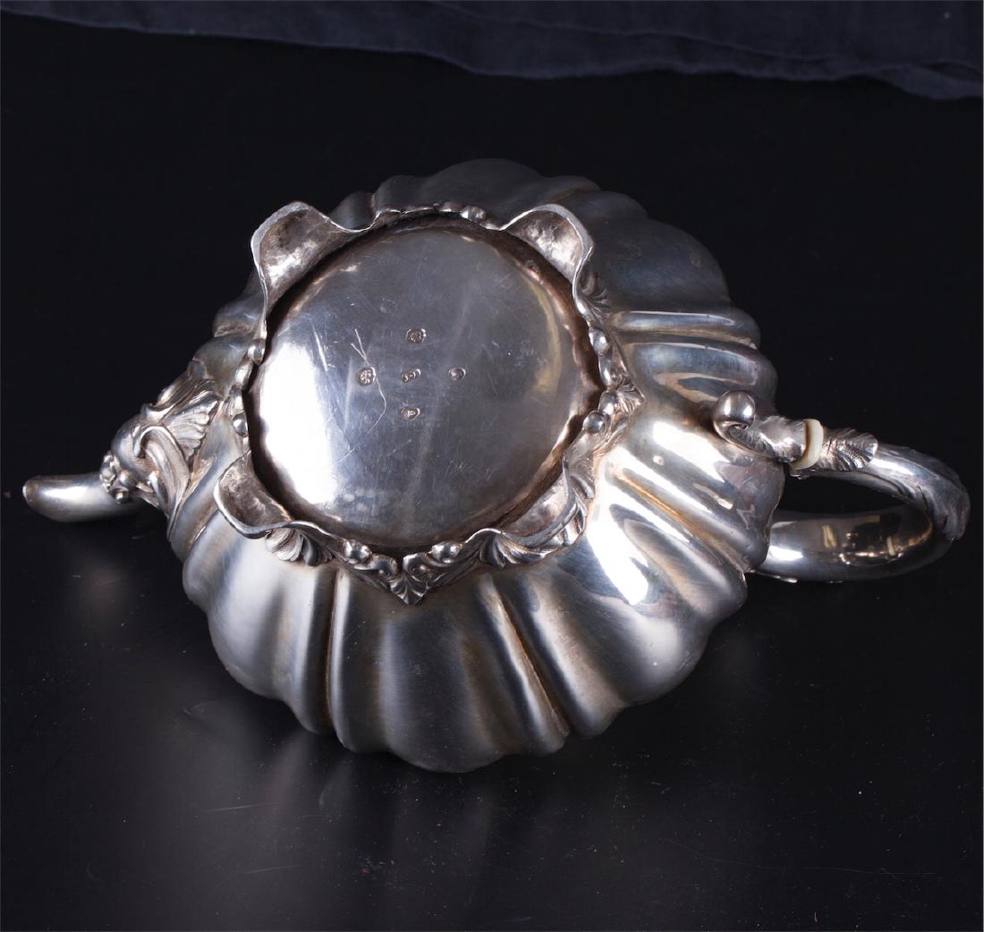 Antique English silver tea pot — image 5