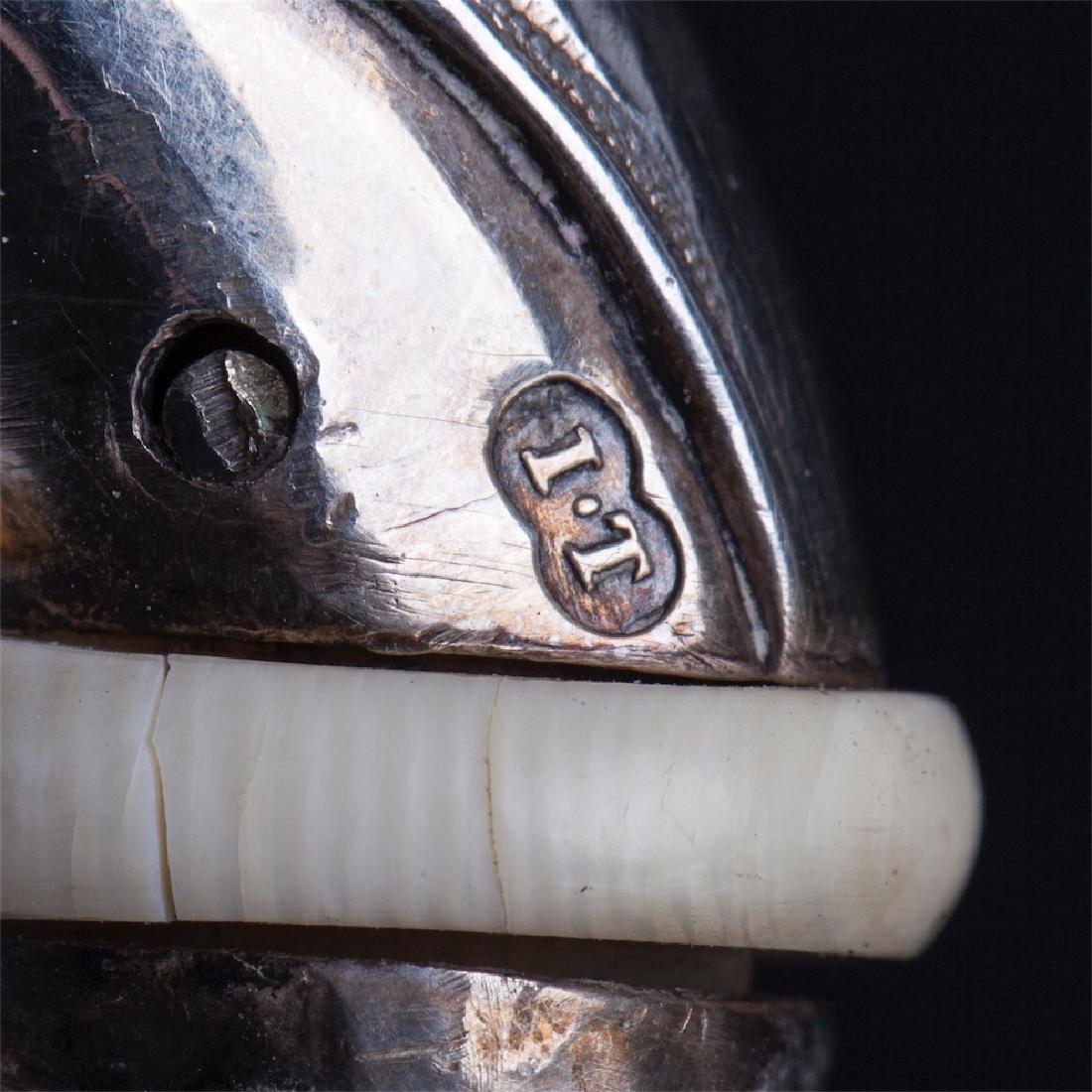 Antique English silver tea pot — image 7
