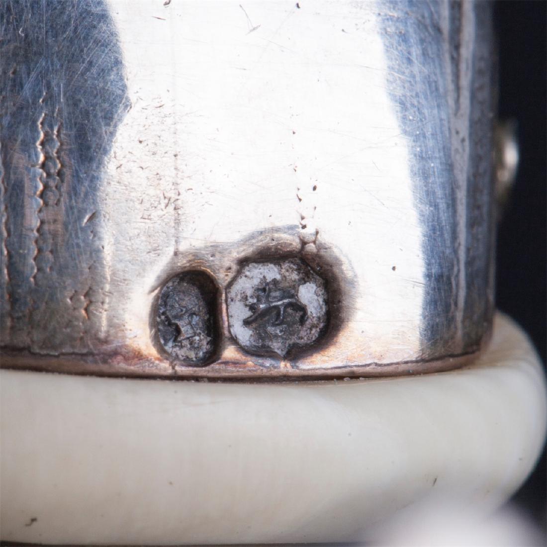 Antique English silver tea pot — image 8