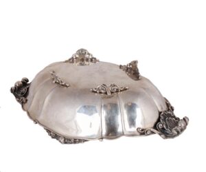 Massive Italian silver serving vase on legs — image 5