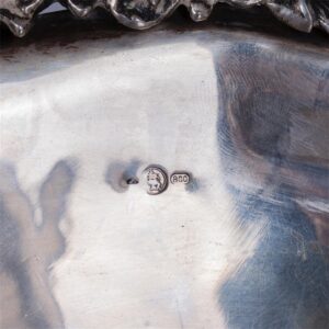Massive Italian silver serving vase on legs — image 6