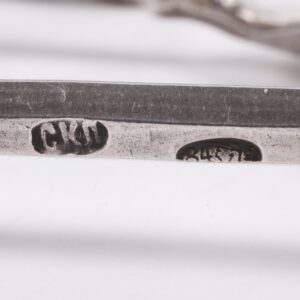 Russian silver set of 12 tea spoons — image 4
