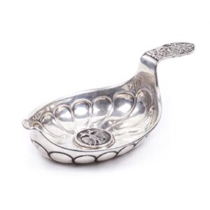 Antique silver kovsh with double-headed eagle — image 1