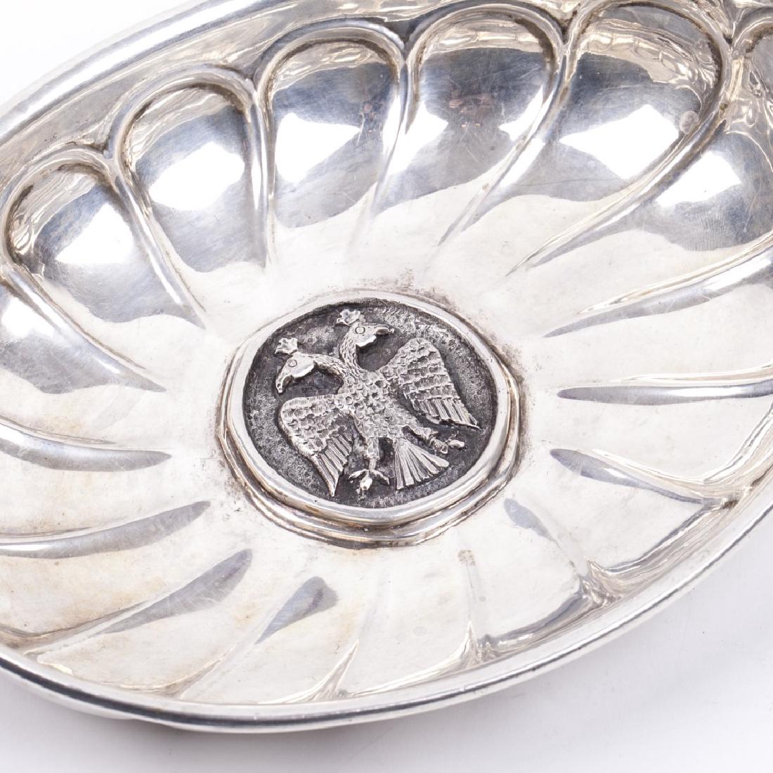 Antique silver kovsh with double-headed eagle — image 3