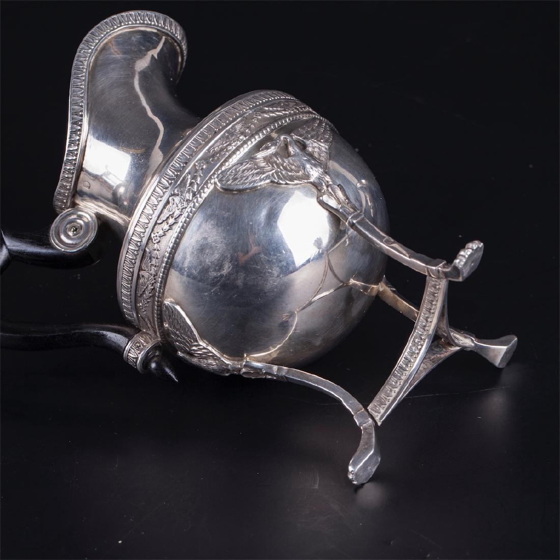 Antique French silver coffee set of 3 parts — image 12