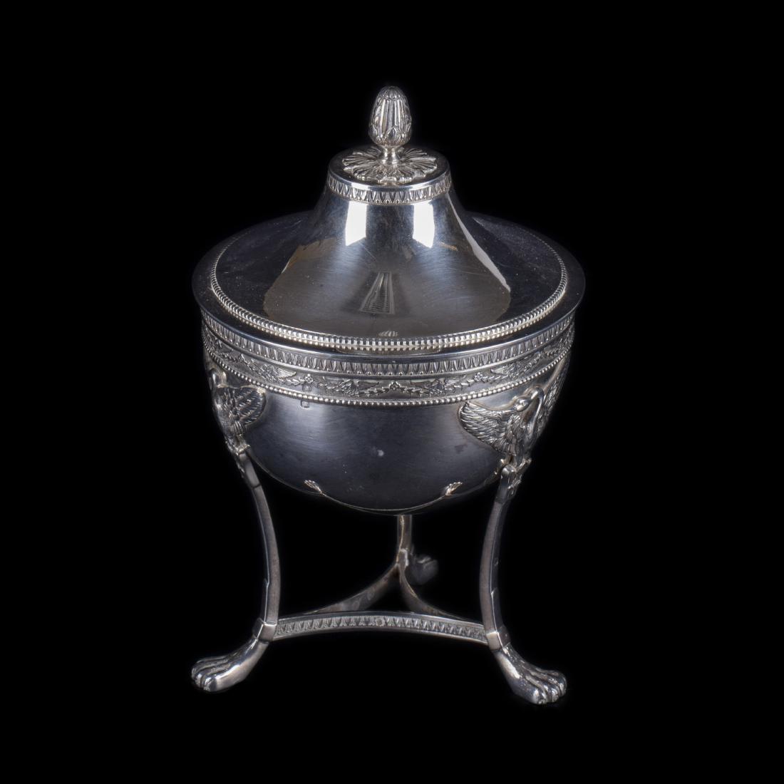 Antique French silver coffee set of 3 parts — image 2