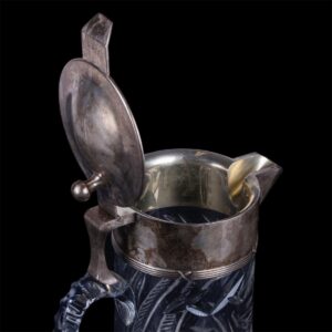 Huge Estonian silver mounted decanter — image 2