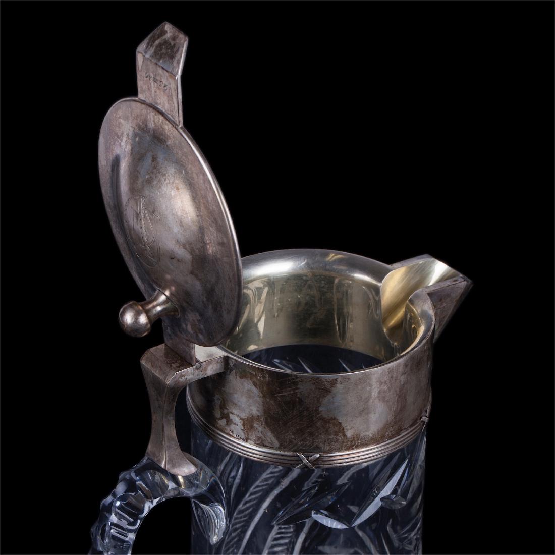 Huge Estonian silver mounted decanter — image 2