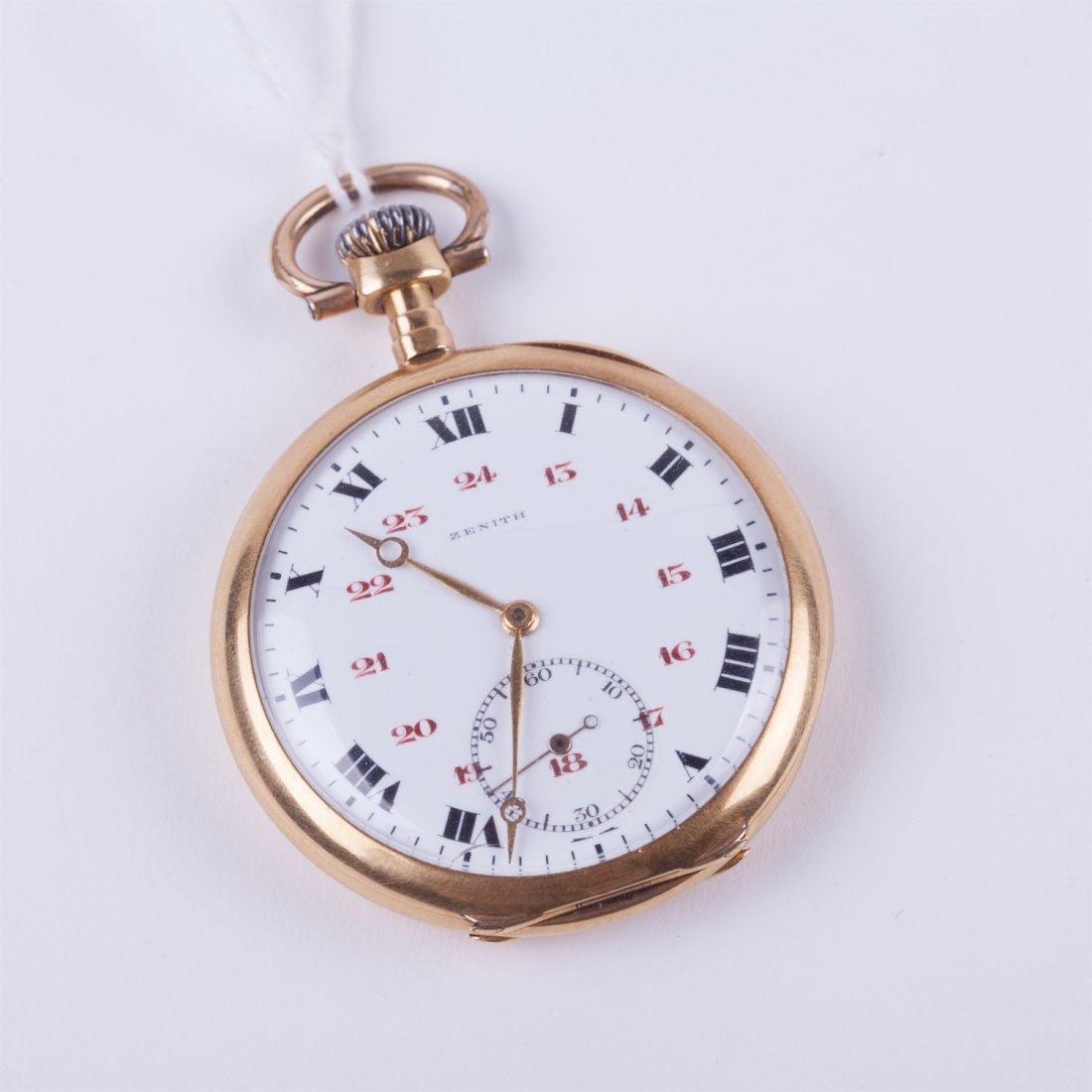 Open face gold pocket watch "Zenith". — image 1