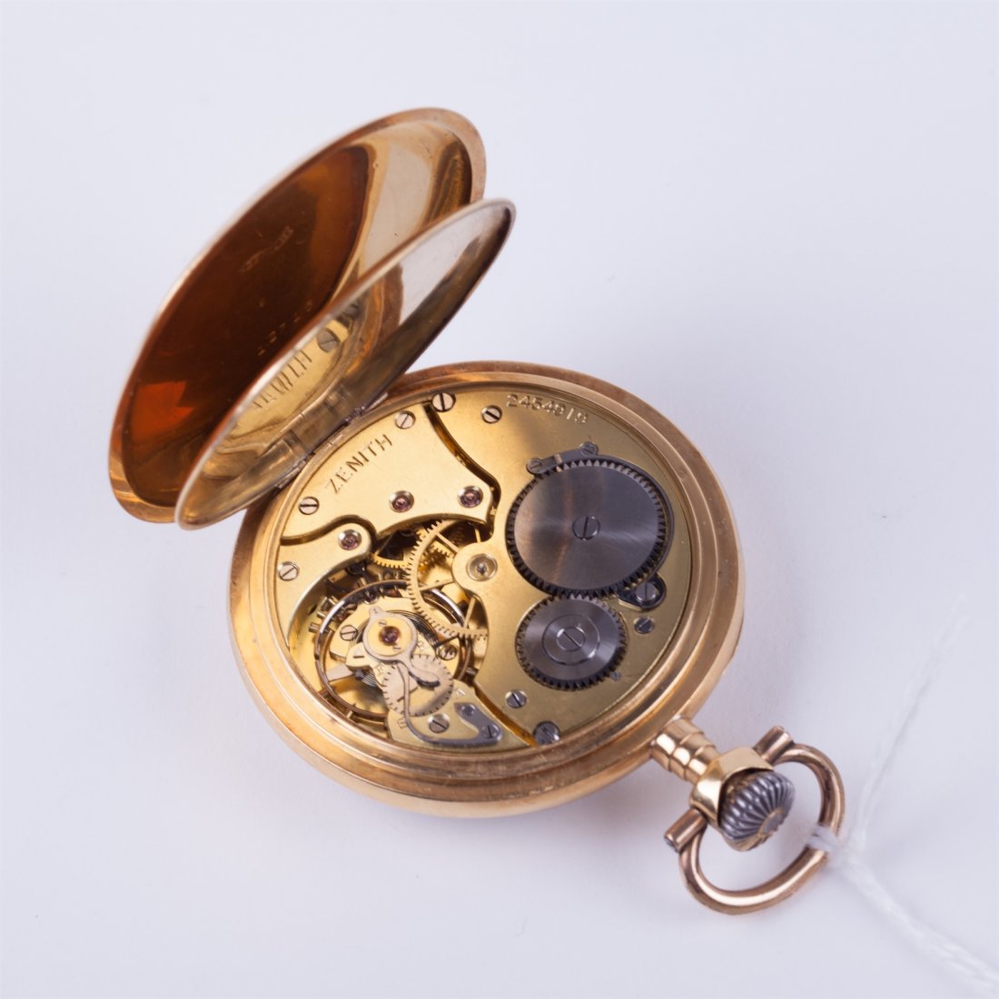 Open face gold pocket watch "Zenith". — image 2