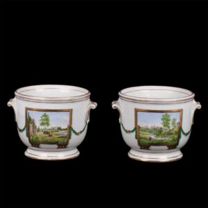 Pair of Russian Imperial 18th century cache pots — image 1