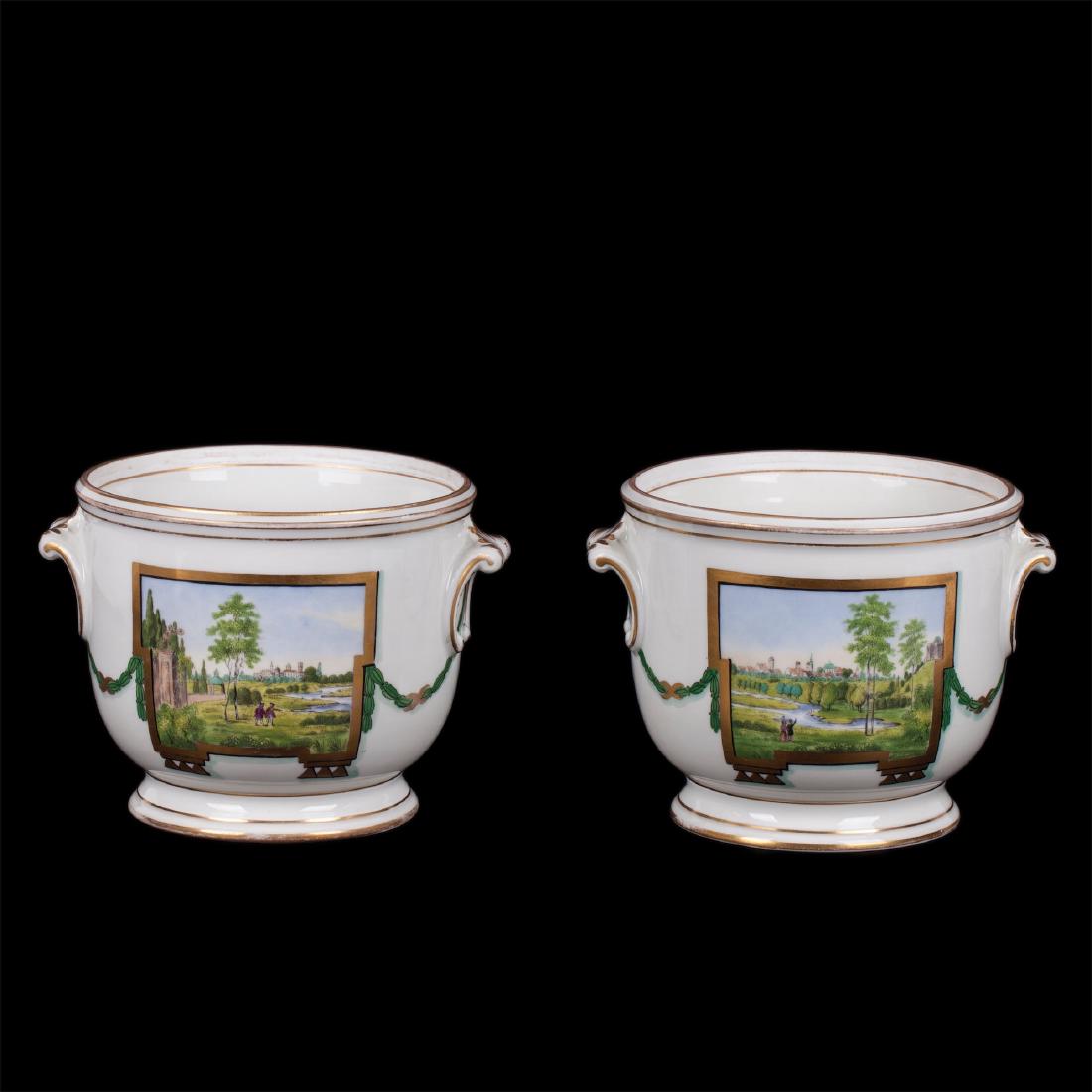 Pair of Russian Imperial 18th century cache pots — image 1