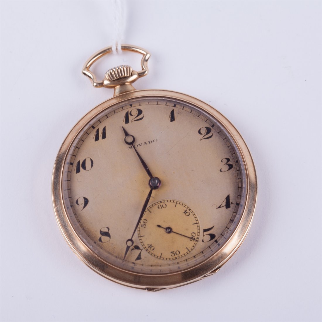 Gold pocket watch "Movado". — image 1