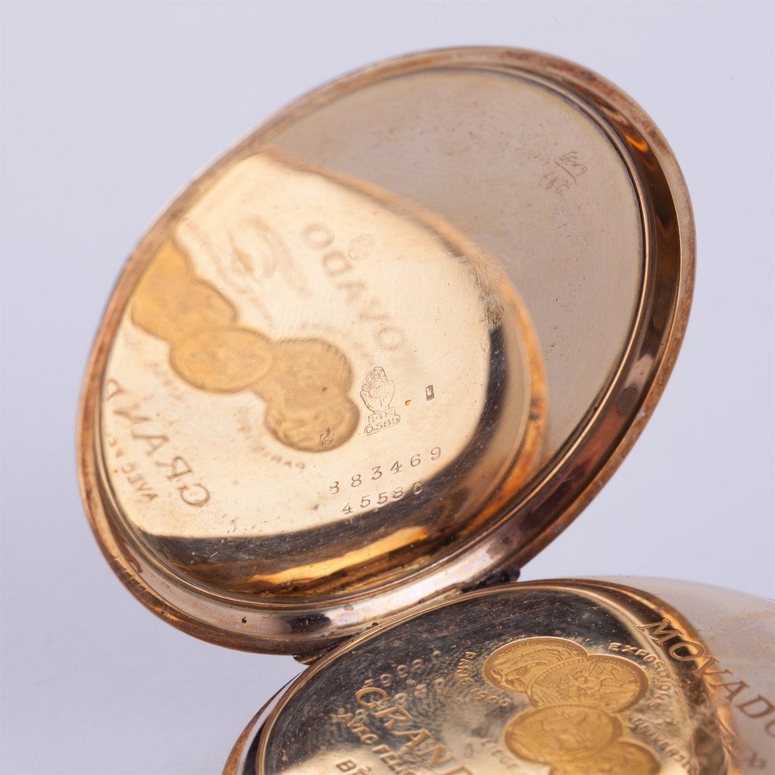 Gold pocket watch "Movado". — image 3
