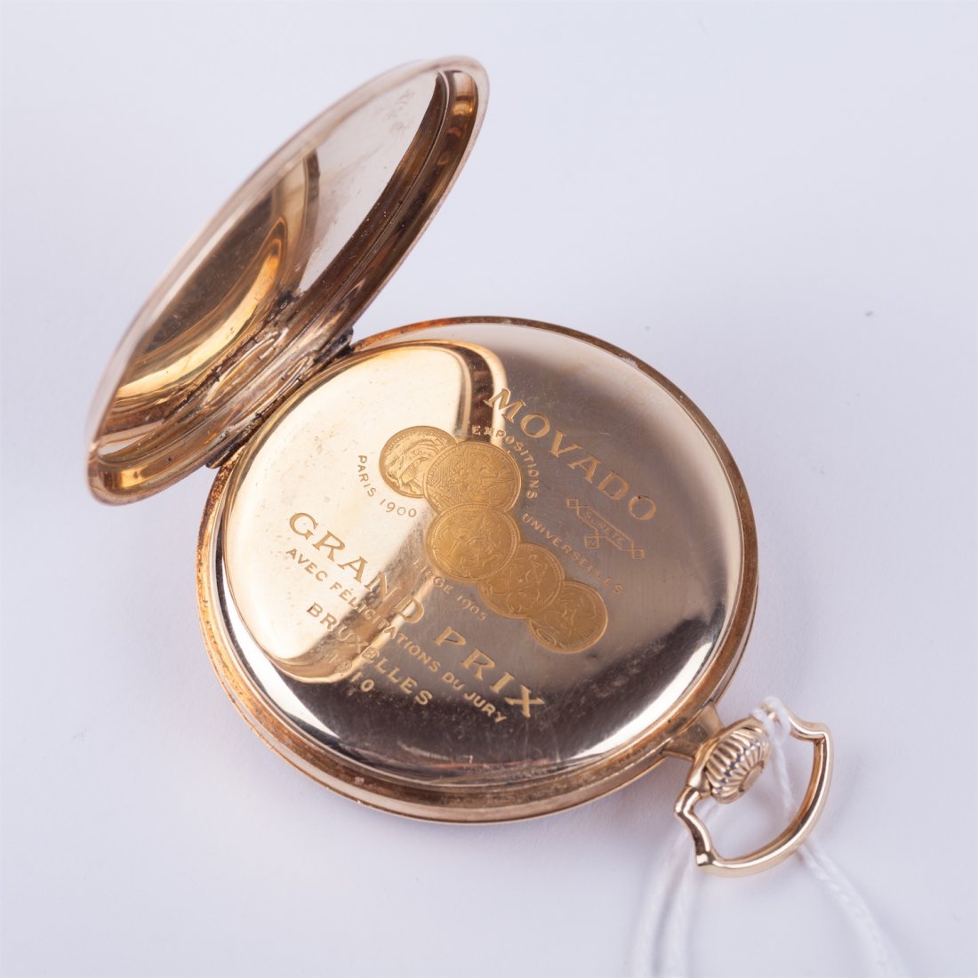 Gold pocket watch "Movado". — image 4
