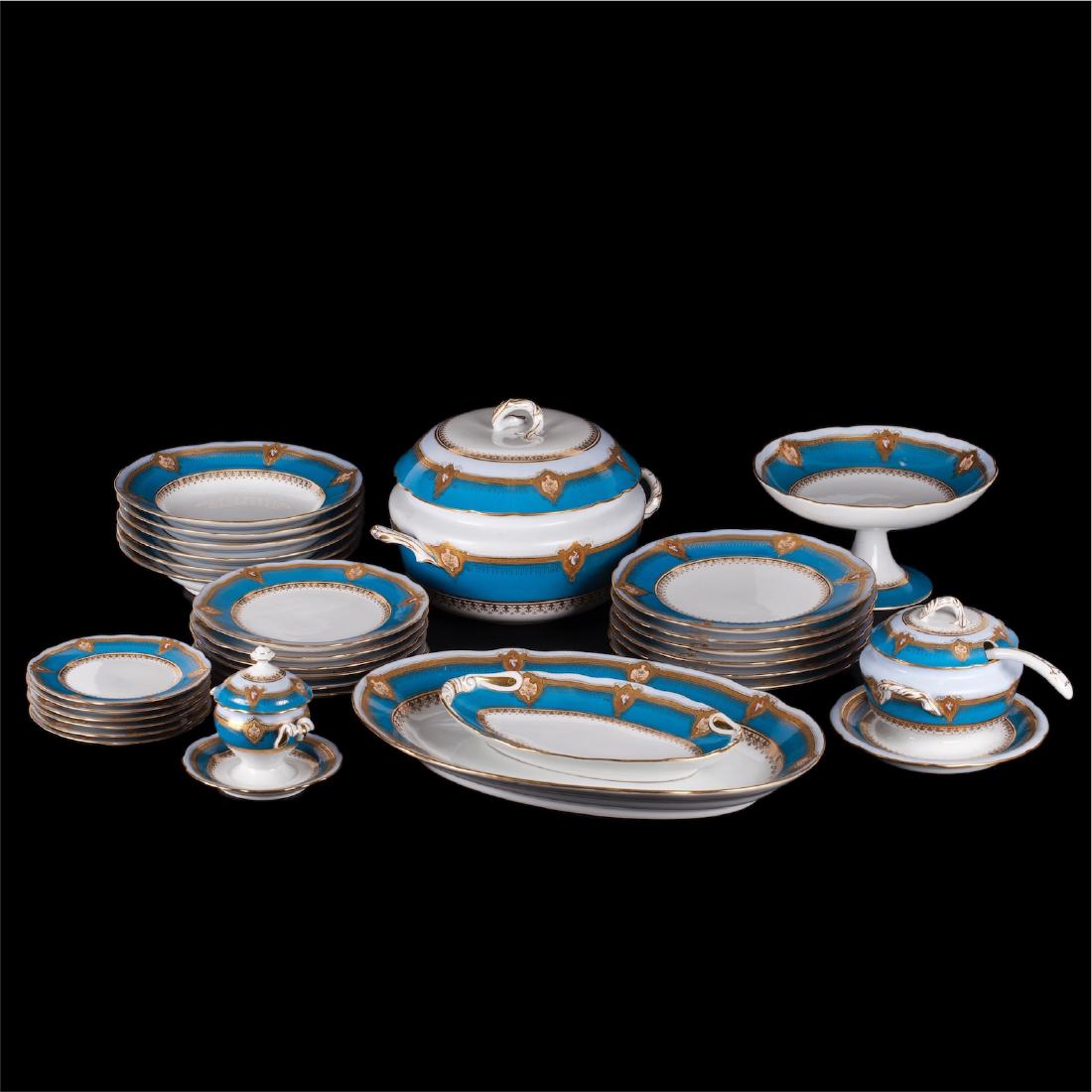 Russian Imperial porcelain dining set. Kuznetsov — image 1