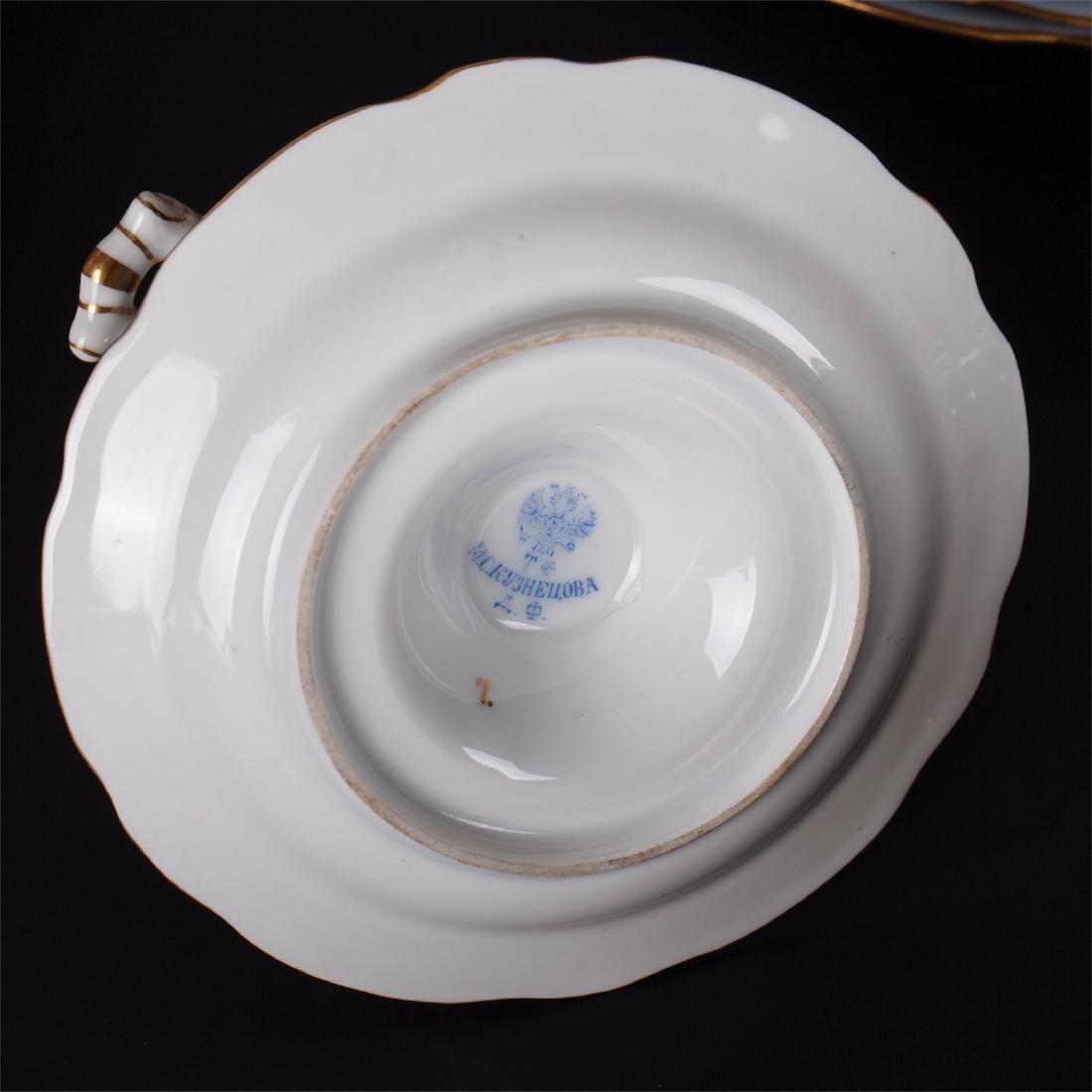 Russian Imperial porcelain dining set. Kuznetsov — image 9