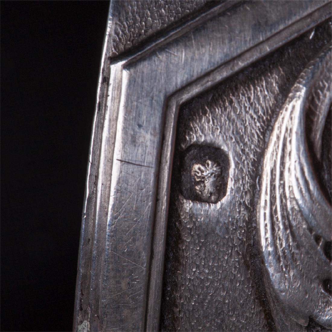 Antique French engraved silver napkin ring — image 5