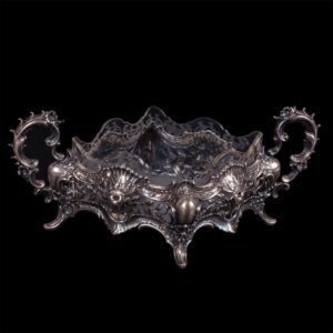 Antique jardiniere with floral motives — image 1