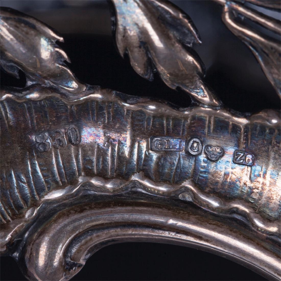 Antique jardiniere with floral motives — image 4