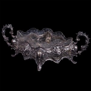 Antique jardiniere with floral motives — image 1